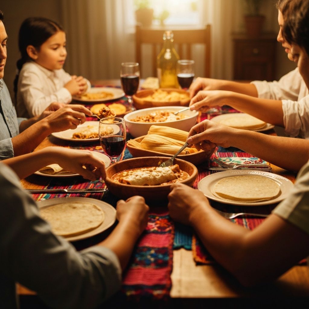 Comida en contexto cultural mexicano