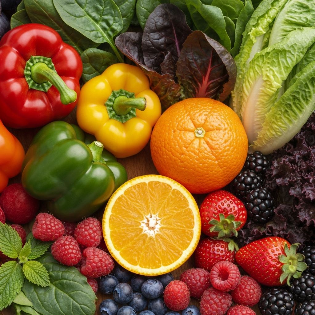 Micronutrientes en vegetales y frutas